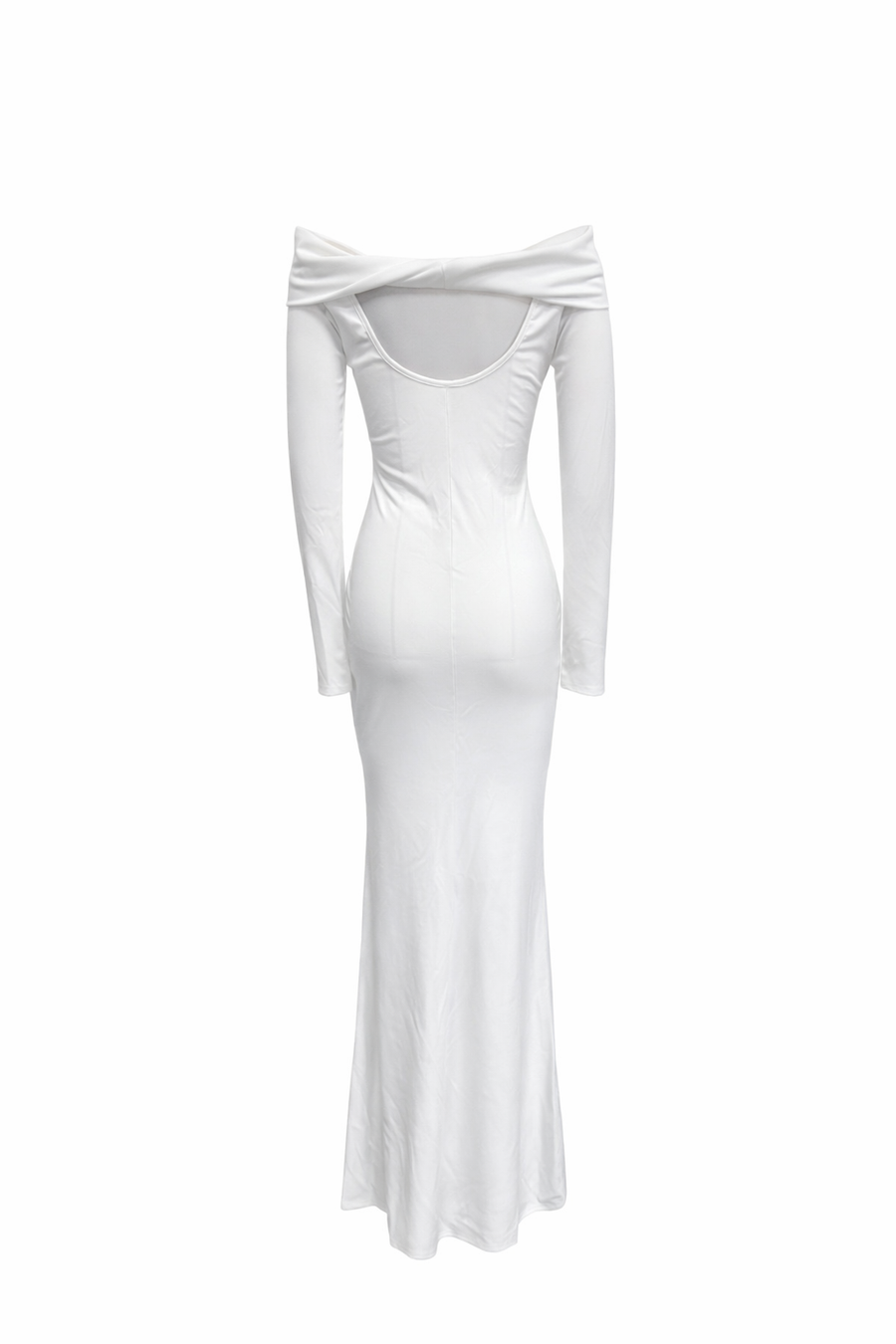 Off Shoulder Stretch Maxi Dress