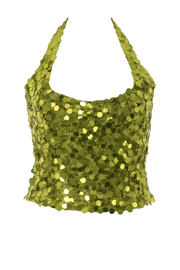 Sequin Halter Top