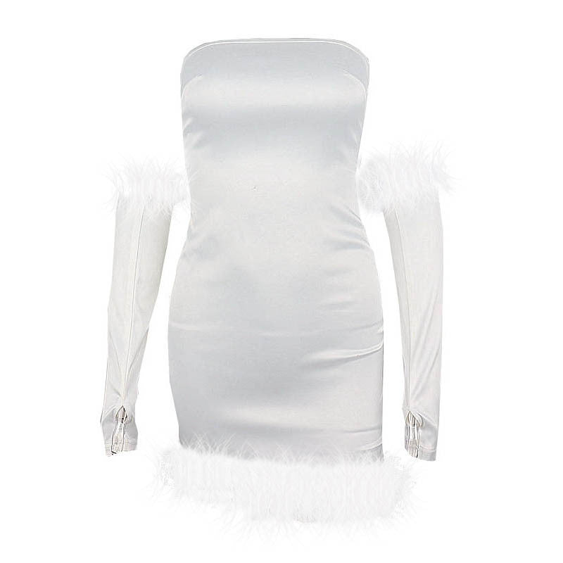 Arctic White Mini Dress + Gloves