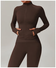 Slim Fit Nylon Yoga Jacket