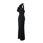 3D Rose Maxi Dress