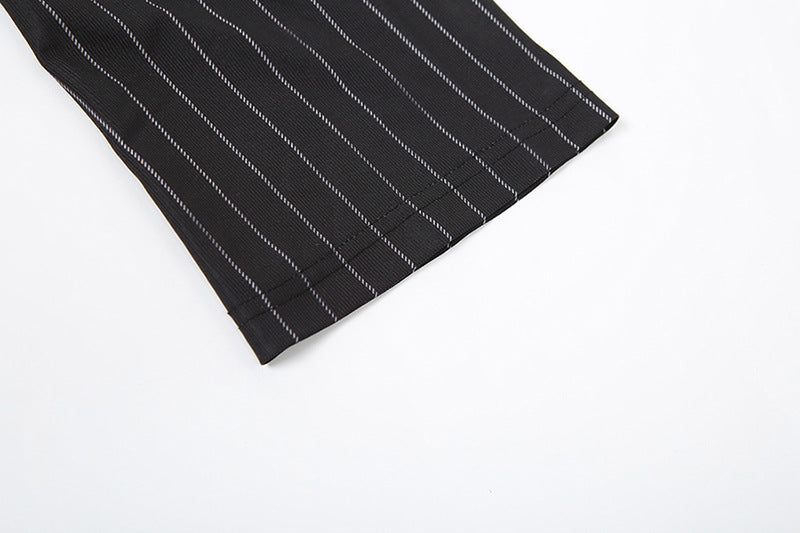 Black Pinstripe Shirt