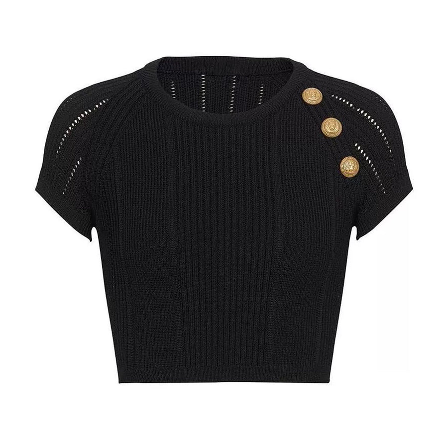 Gabrielle Ribbed Knit Crop