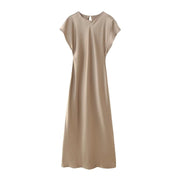 Mia Satin Midi Dress