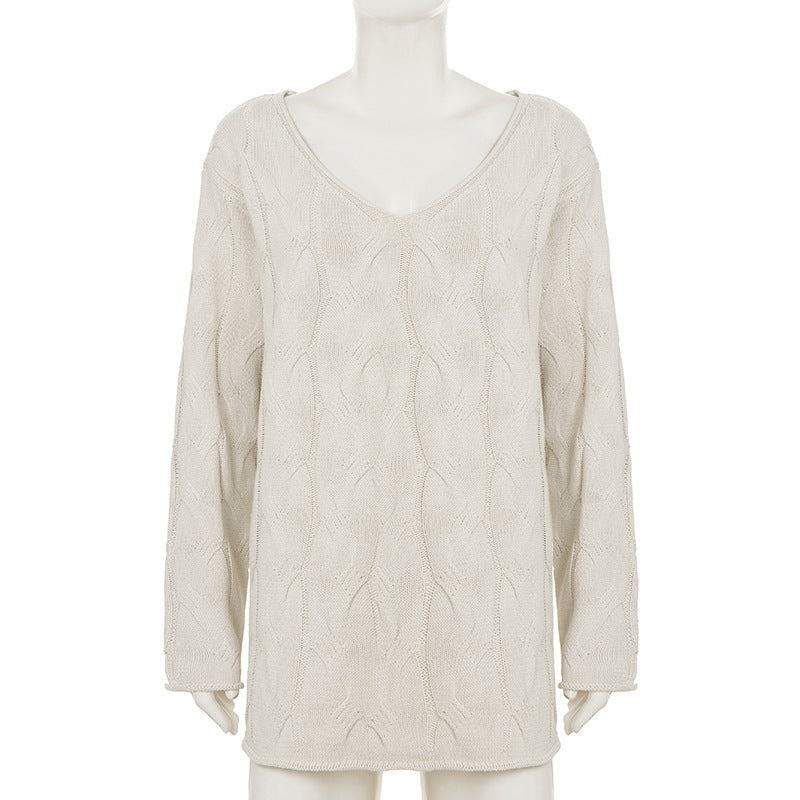 Cable Knit Loose Fit Sweater