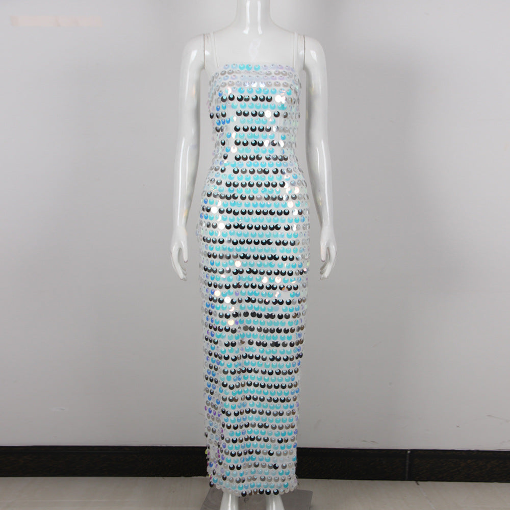 Anela Sequined Maxi Dress