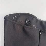 Pearlescent Embellished Mini Dress