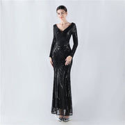 Annual Host Sequin Maxi Dress