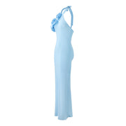 3D Rose Maxi Dress