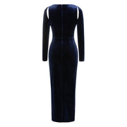 Midnight Solstice Velvet Maxi Dress