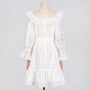 Marta Lace Trim Mini Dress