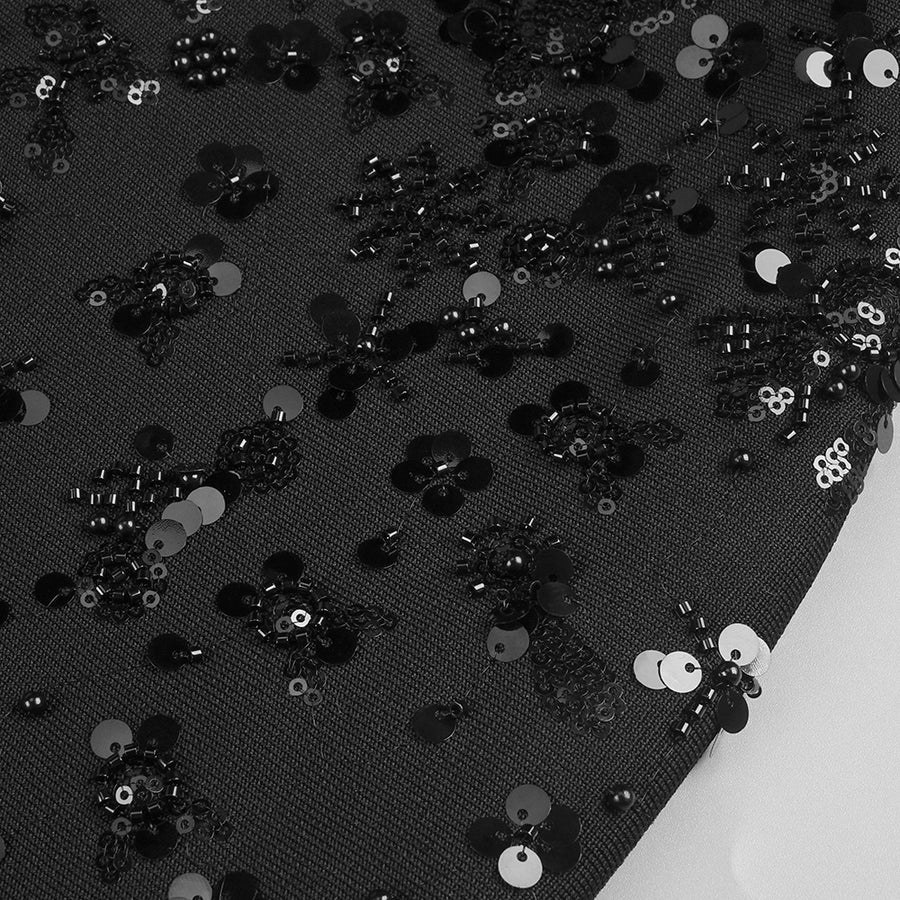 Onyx Sequin Maxi Dress