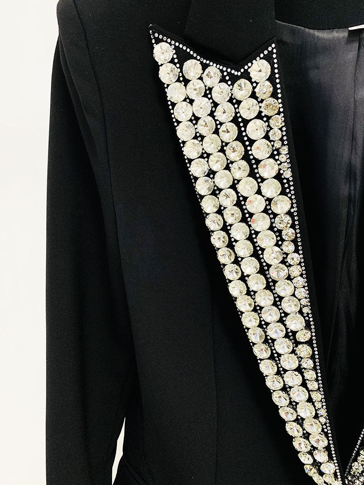 Rhinestone Embellished Blazer