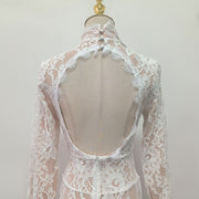 Lace Cutout Maxi Dress