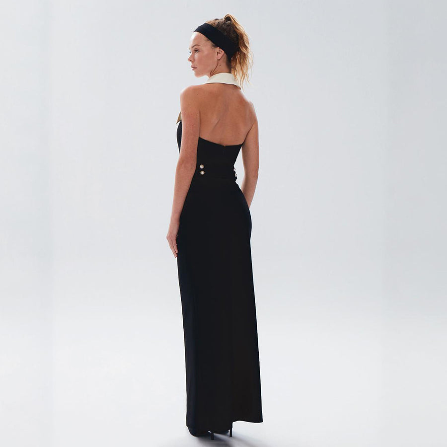 Pearl Buttondown Maxi Dress