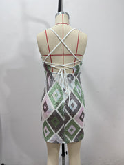 Sequined Mini Dress