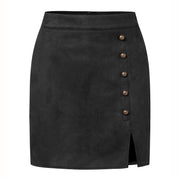 Suede High Waisted Skirt