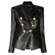 Valeria Vegan Leather Blazer