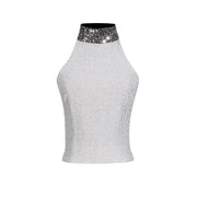 Naomi Sequin Halter Top