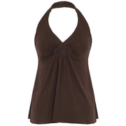 Braun Halter Top