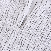 White Dress Black Stripes Mini Dress