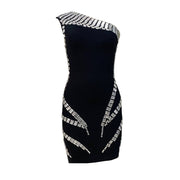 Eve Embellished One Shoulder Mini Dress