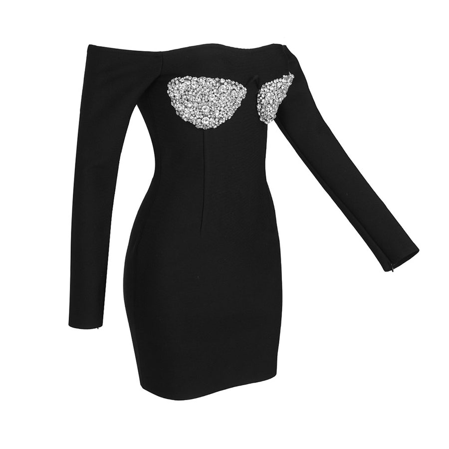 Mila Rhinestone Bandage Mini Dress