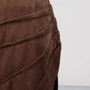 Belted Slit Maxi Skirt