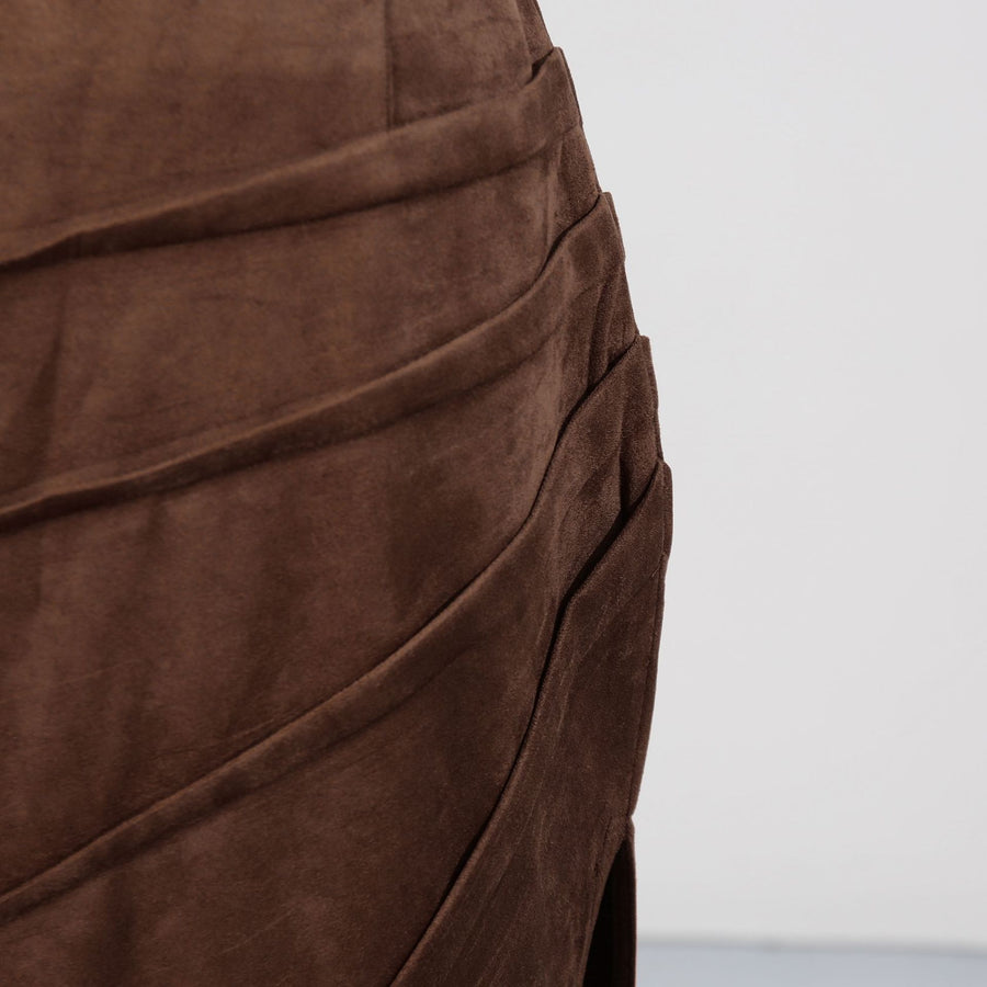 Belted Slit Maxi Skirt