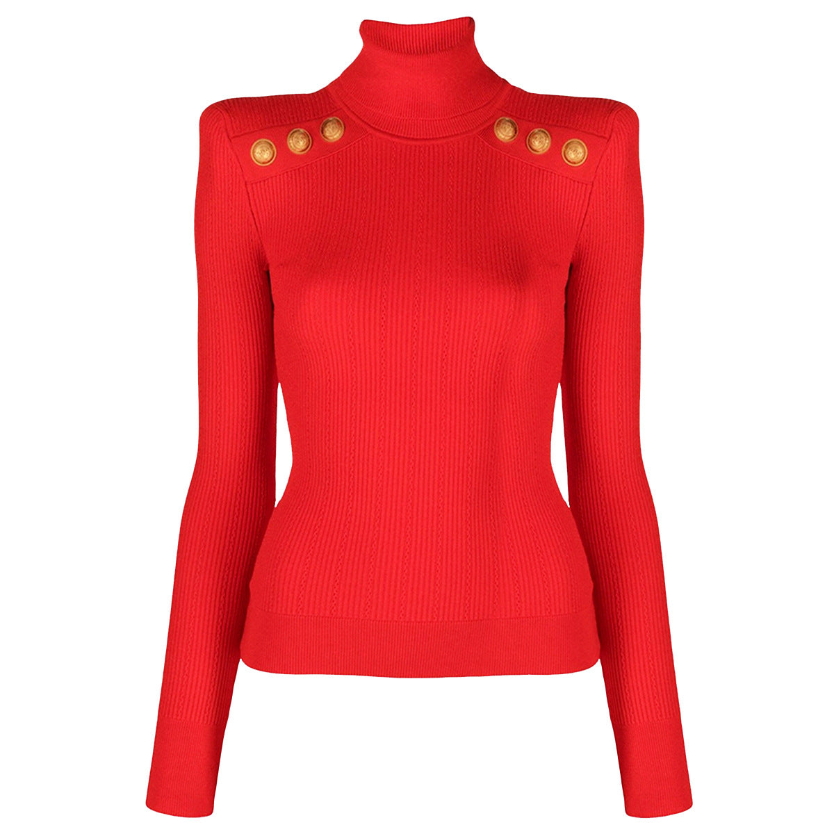 Etienne Button Detail Long Sleeve Top