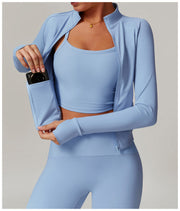 Slim Fit Nylon Yoga Jacket