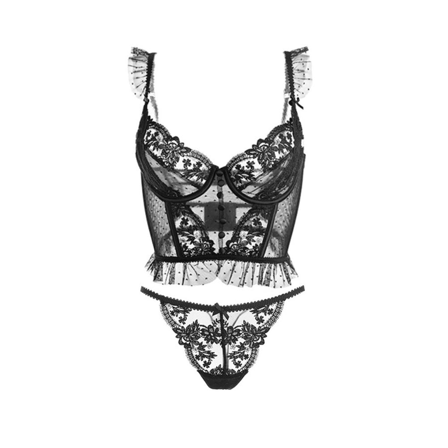 Gabrielle Lace Lingerie Bralette + Panty Set