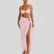 Woven Strap Skirt Set