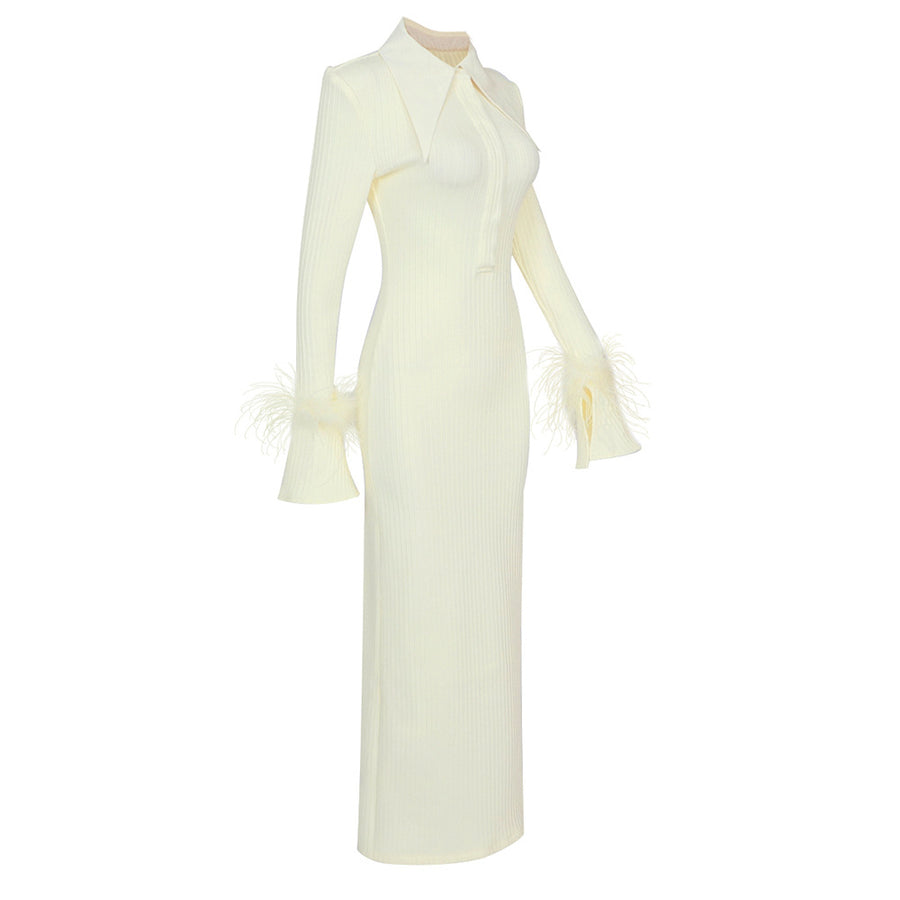 Longsleeve Knitted Maxi Dress