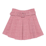 Basic Tweed Pleated Skirt