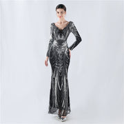 Annual Host Sequin Maxi Dress