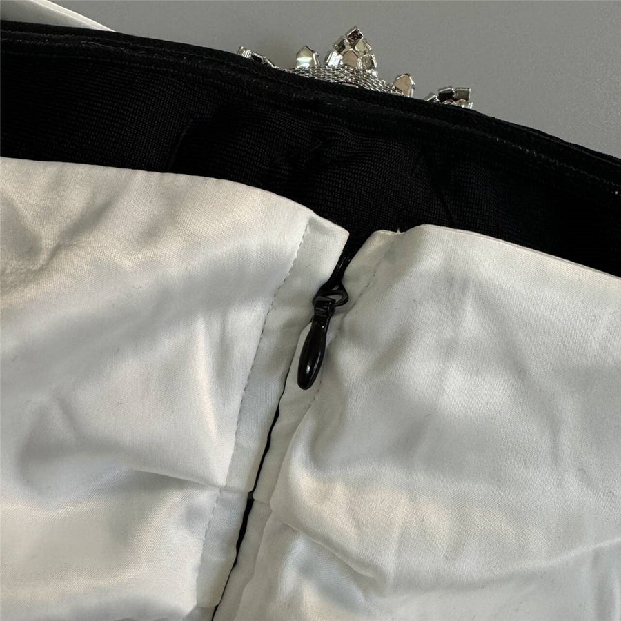 Off-Shoulder Embellished Maxi Dress