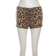 Leopard + Sequin Micro Shorts