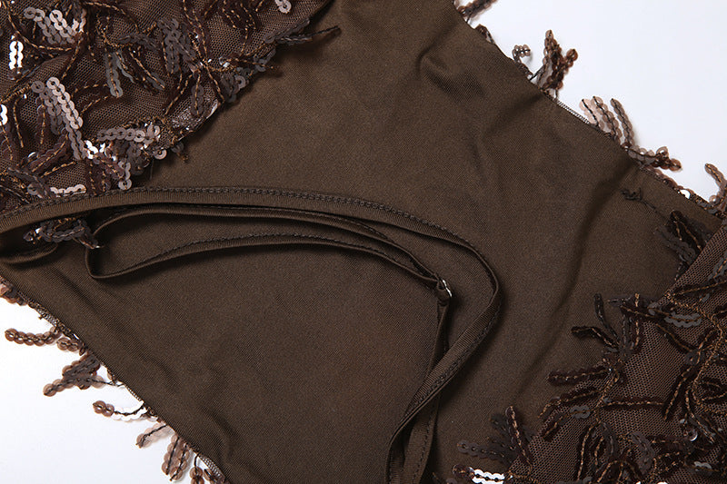 Sequin Skirt Set