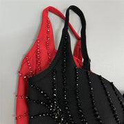 Embellished Bandage Maxi Dress