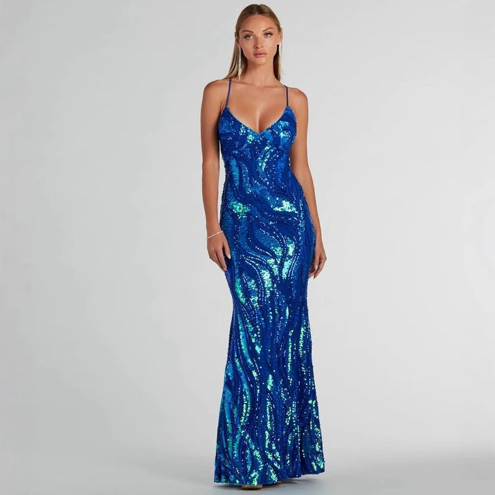 Dubrovnik Sequin Maxi Dress