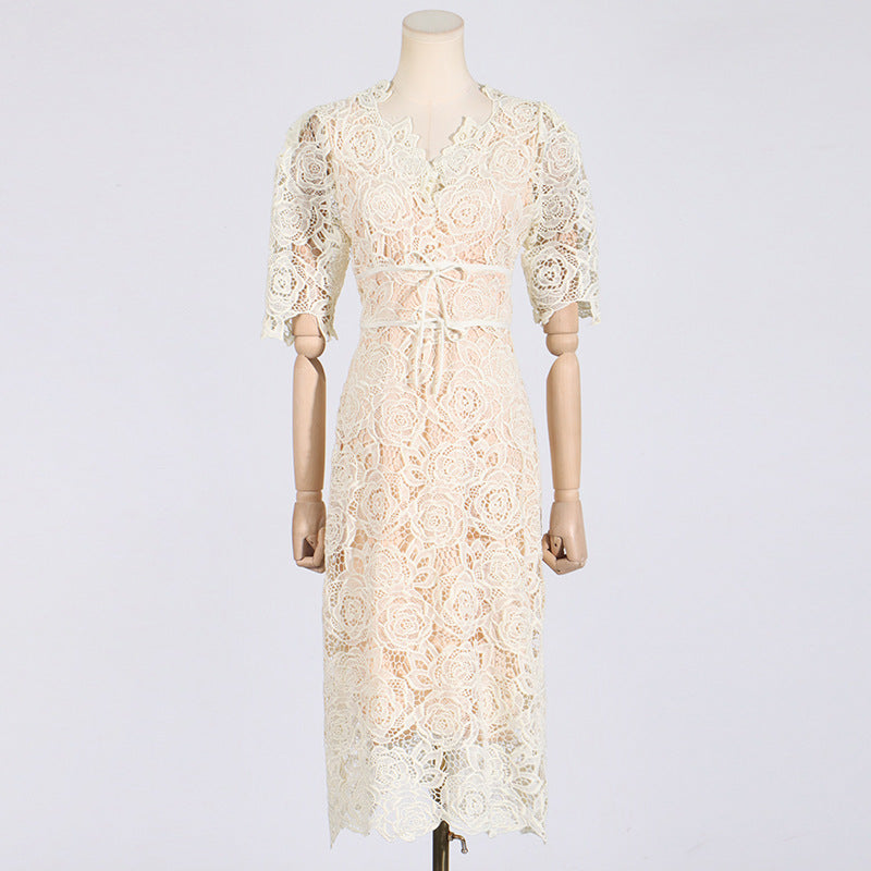 Katla Lace Midi Dress