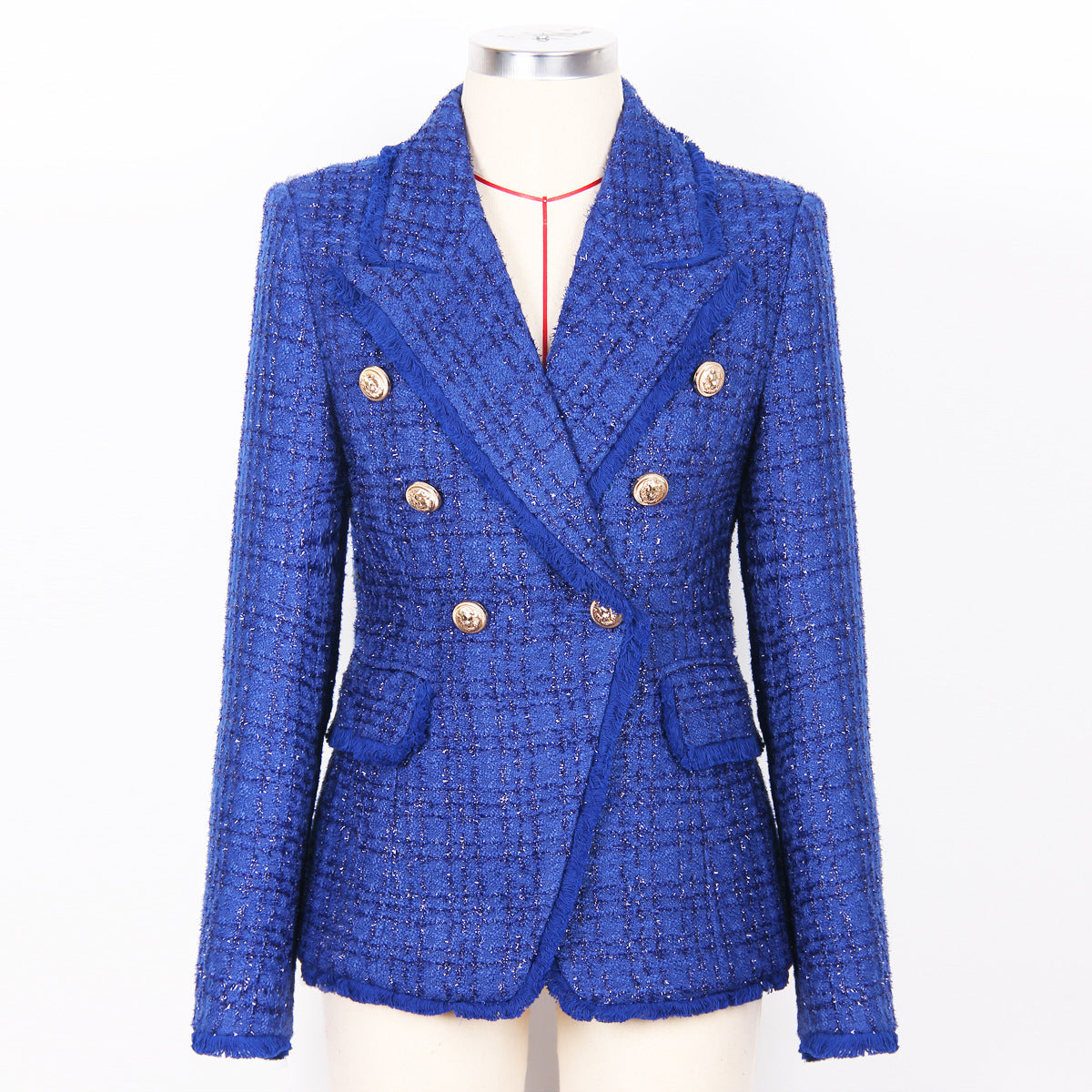 Marina Woolen Tweed Blazer