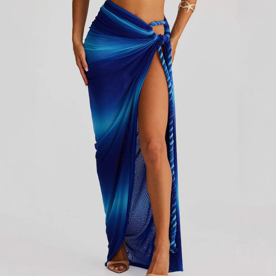 Woven Strap Skirt Set