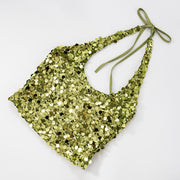 Sequin Halter Top