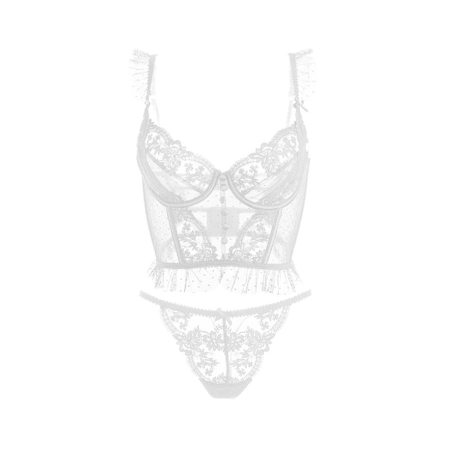 Gabrielle Lace Lingerie Bralette + Panty Set