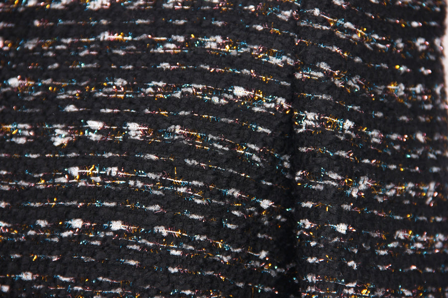 Woolen Fringe Mini Dress