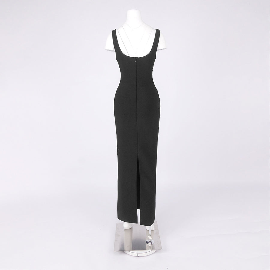 Onyx Sequin Maxi Dress