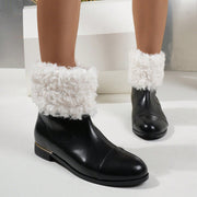 British Ankle Boots + Sherpa Cuff