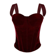 Velvet Corset Top